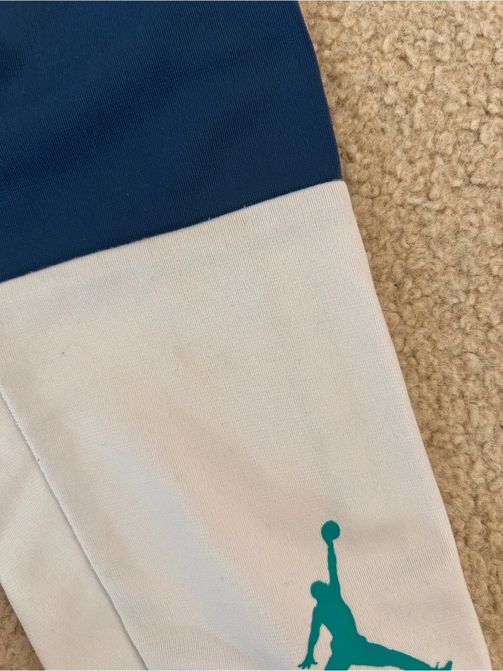 Jordan Navy, Teal & White Kids Track Sweatpants Set